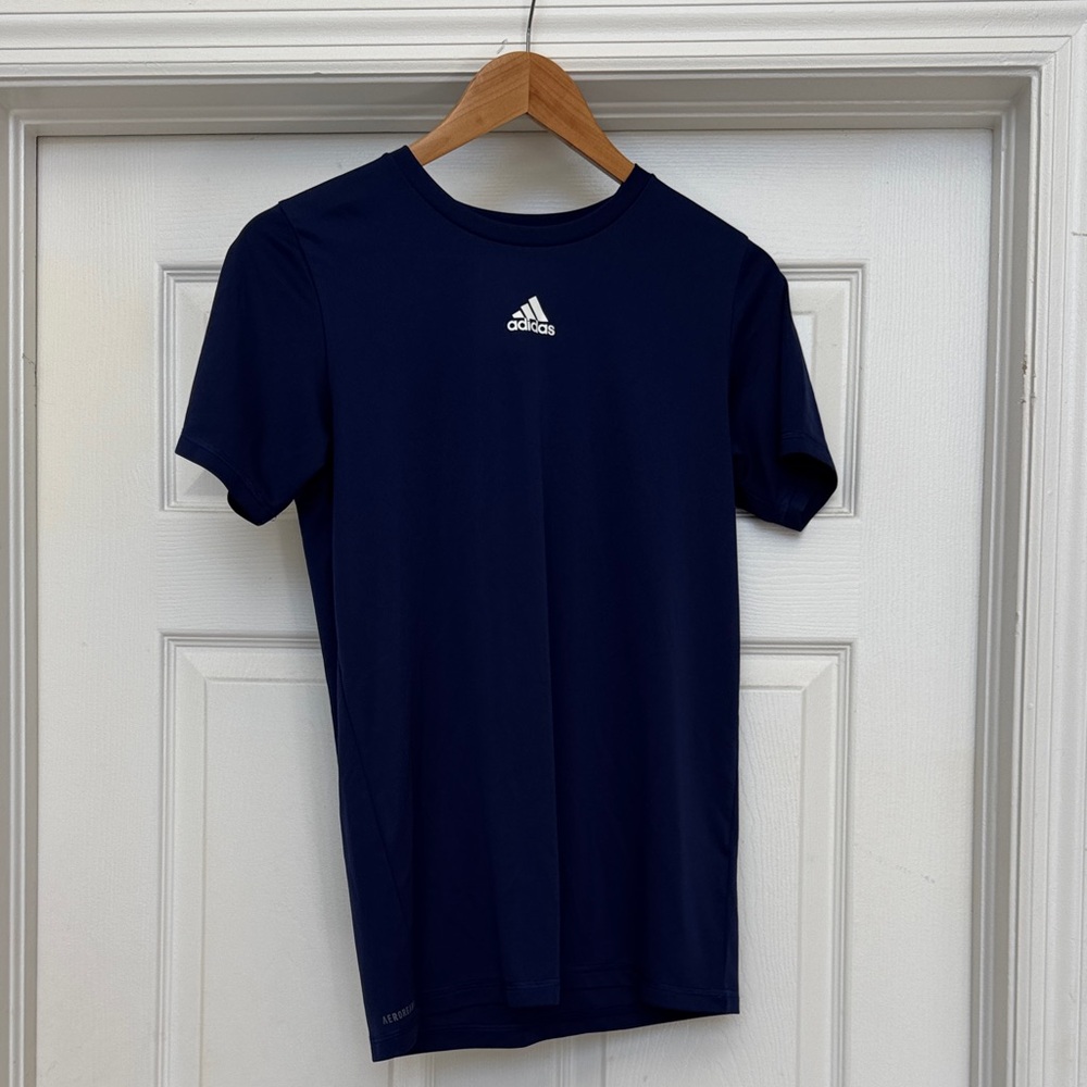 Adidas Men's Dark Blue Short Sleeve Tee
